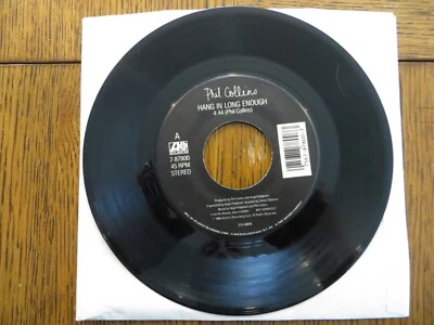 Phil Collins – Hang In Long Enough - 1990 - Atlantic 7-87800 7" Single VG - Image 1 of 2