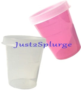 Tupperware Midgets Set of 2 Mini Containers in Clear + Fuchsia Pink Small Bowls - Picture 1 of 3