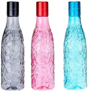 Plastic Water Bottles - Set Of 3 (1L Each ,Multicolour) - Picture 1 of 4