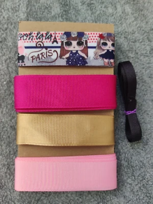 MIXED LOT OF RIBBON GROSGRAIN, SATIN, VELVET DIFFERENT WIDTHS BRAND NEW 10/15/20 - Image 1 of 2