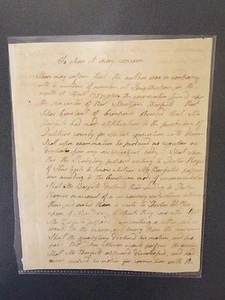 Beriah Hotchkin Autogramm Brief signiert - 1798 - Bild 1 von 1