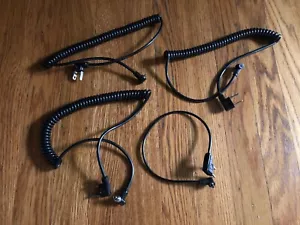 3-Paramount Black Camera Flash Coiled Cable Cord PC Male to AC, 1-straight - Picture 1 of 2