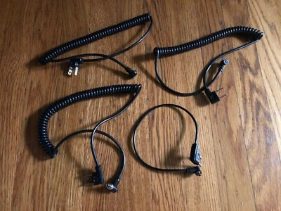 3-Paramount Black Camera Flash Coiled Cable Cord PC Male to AC, 1-straight - Image 1 of 2