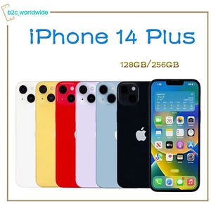 iPhone 14 Plus 128/256GB 6.7" Factory Unlocked Touch-Screen iOS Cellphone 12MP - Picture 1 of 29