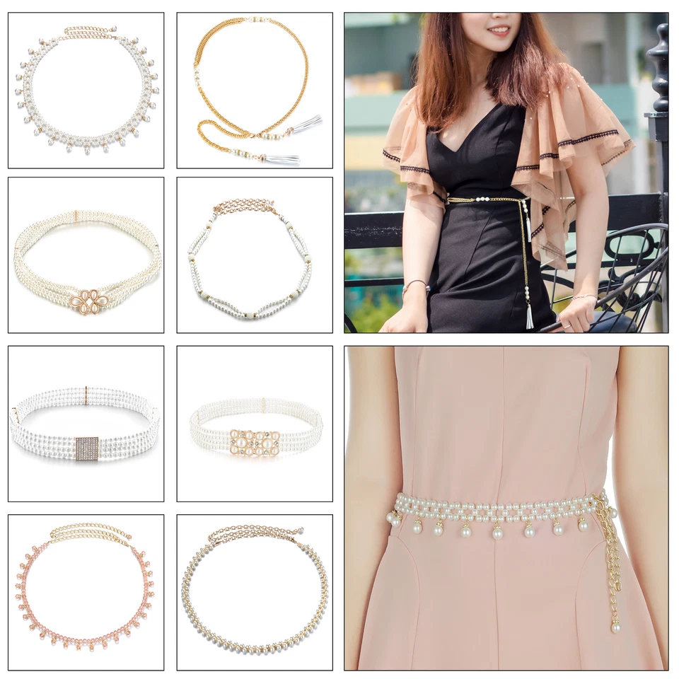 Cintura In Metallo Con Strass Oro Argento Per Donne - Immagine 1 di 1