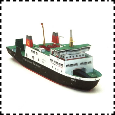 New 1:250 Scale Caledonian MacBrayne MV Bute Ferry DIY Handcraft Paper Model Kit - Image 1 of 2