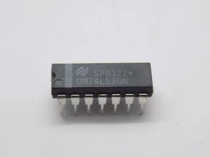 10x NSC DM74LS20N Dual 4-Input Nand Gate, PDIP-14 - Picture 1 of 3