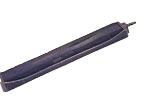 VINTAGE NORTON CYSTOLON SHARPENING STONE AND METAL HOLDER/REST 10 X 1 1/4 X 3/4 - Picture 1 of 13