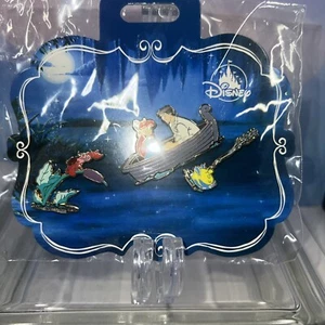 New Disney Little Mermaid Kiss the Girl Ariel & Eric Rowboat  Flounder 3 Pin Set - Picture 1 of 2