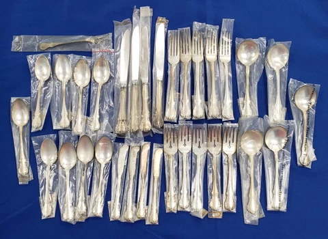 Towle French Provencial Sterling Silver Flatware 33 pc Set No Knives Cover