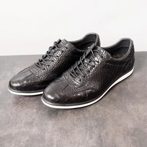 Men's Shoes Leather Handmade leather sneakers shoes for men - Picture 1 of 10