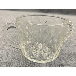 Vintage Anchor Hocking Glass Prescut Pineapple Clear Pattern 3" Tall - Picture 1 of 4