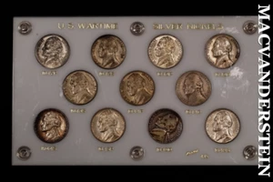 Capitol Plastics U.S. Wartime Silver Nickels Set - Scarce No Reserve #ALB459 - Picture 1 of 2