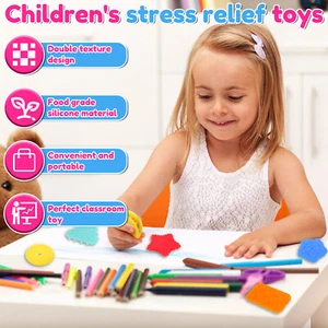 6Pcs Calming Toys Soft Textured Calm Down Toys Portable Stress Calming paoAh - Picture 1 of 11