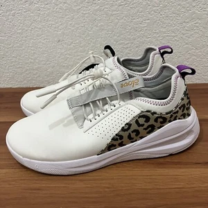 Clove Classic Sneakers White / Gold Leopard Unisex Womens Sz 9.5 / Mens 8 - Picture 1 of 12