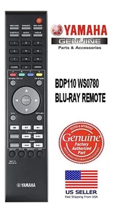 NEW Yamaha BDP110 BLU-RAY REMOTE CONTROL WS0780 US BD-S1065BL BD-S1900 BD-S1065 - Picture 1 of 1