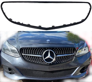 Front Surround Moulding Black Trim Bumper Grille For Mercedes E-Class W212 E250 - Picture 1 of 11