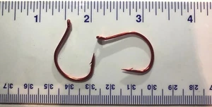 100 anzuelos de pesca gusano loco rojo fino talla 4/0 - Imagen 1 de 1