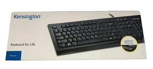 BRAND NEW Kensington USB Keyboard K64370A Spill-Proof Full-Size Keyboard - Picture 1 of 6