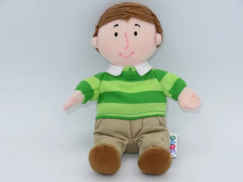 Eden Blues Clues Steve Doll Green Shirt Plush Yarn Hair 8" Plush Toy Vintage Cover