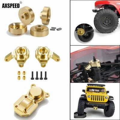 AXSPEEED RC 1:24 SCX24 Heavy Duty Steering Knuckle Hex Adapter Housing Cover New - Image 1 of 4