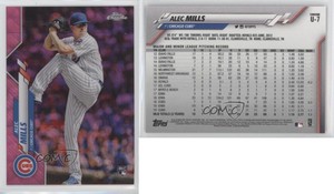 2020 Topps Chrome Update Target Pink Wave Refractor Alec Mills #U-7 Rookie RC