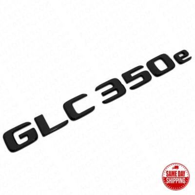 19-21 Mercedes-Benz GLC 350e Letter Emblem Liftgate Badge AMG Sport Gloss Black - Image 1 of 4