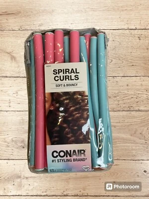 Conair Spiral Curls 18 Spiral Rollers Blue Pink - image 1 of 4