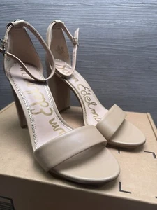 Sam Edelman Women's Yaro Ankle Strap Block Heel Sandals Size 8.5 - Picture 1 of 9