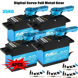 4 Stücke Für RC Auto FT5330M 180° 35kg Digital Metall Getriebe Servo Lenkservo - Bild 1 von 16