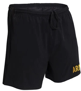 Rothco Army PT Shorts – Black Military Training Gym Running Workout Men’s - Picture 1 of 5