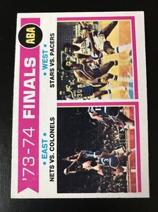 1974 TOPPS BASKETBALL #248 ABA FINALS  W/ Julius Erving !