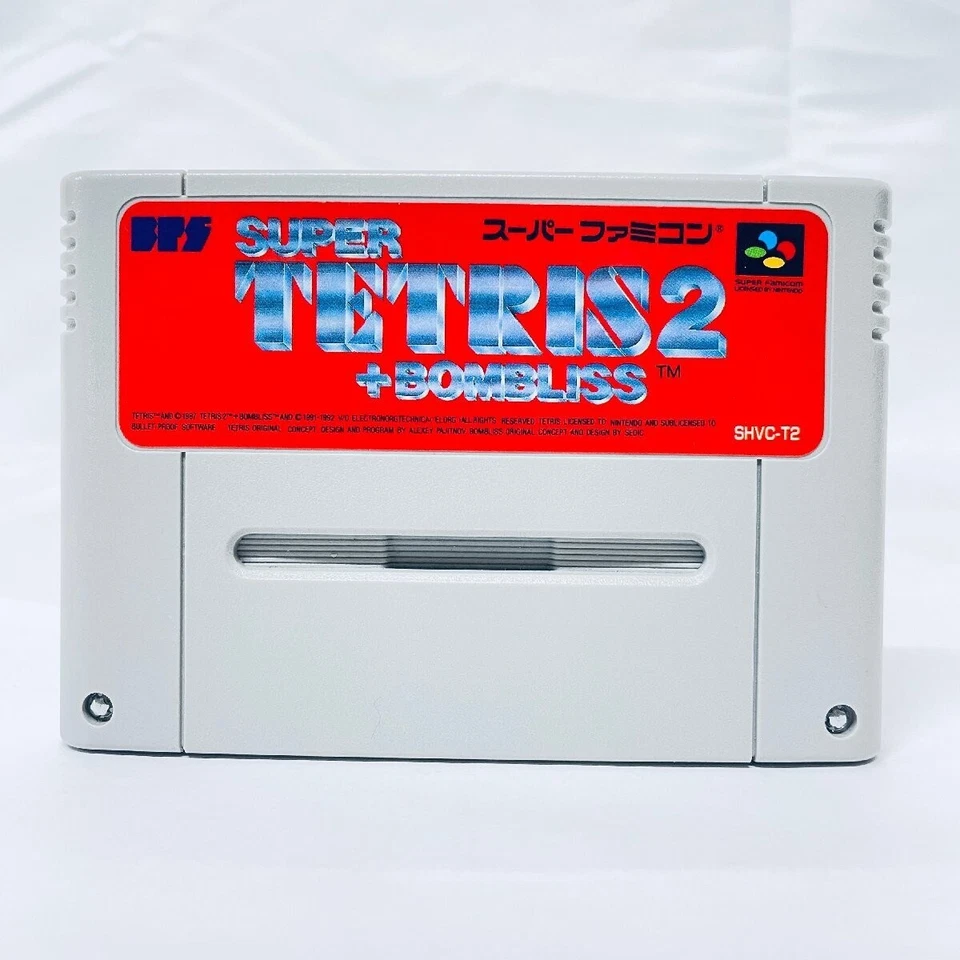 Sf209 Super Famicom Official Game soft Super Tetris 2 + Bombliss SFC Japan - Image 1 of 1