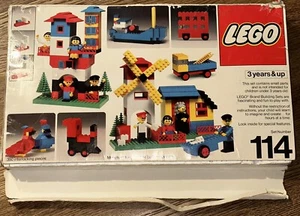 Lego Set 114 Universal Building mit Karton von 1976 unvollständig 336 von 350 - Bild 1 von 12