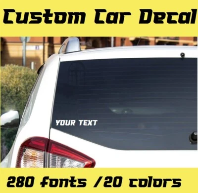Custom Car Decal Name Personalized Truck Laptop Bumper Window Sticker - Image 1 of 4