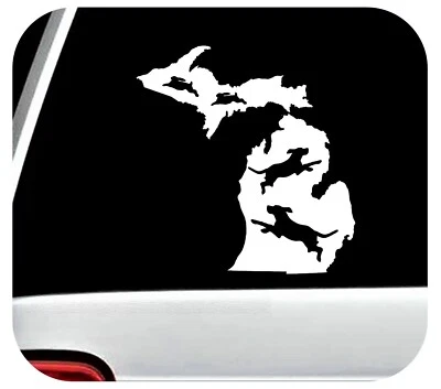 Michigan Beagle Rabbit Decal Sticker Car Truck Van SUV Gun Hunting BG2092 - Image 1 of 4