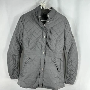 Lauren Puffer Steppjacke grau Gr. M Preppy leicht gesteppt klassisch - Bild 1 von 20