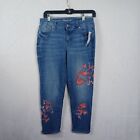 Westport Jeans Women 4  Boyfriend Capri Floral 29x27 NWT $39.95