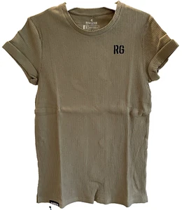 Raw Gear Herren Rippstrick Shirt Tan Oak Small ~ RG437 von Bradley Martyn 🔥NEU🔥 - Bild 1 von 7