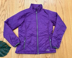 L.L. Bean Primaloft Stowaway Winter Jacket Womens Small Packaway Purple Coat - Picture 1 of 18