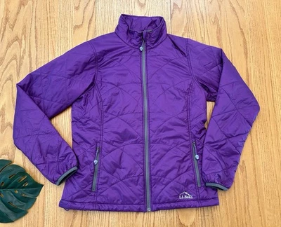 L.L. Bean Primaloft Stowaway Winter Jacket Womens Small Packaway Purple Coat - Image 1 of 4