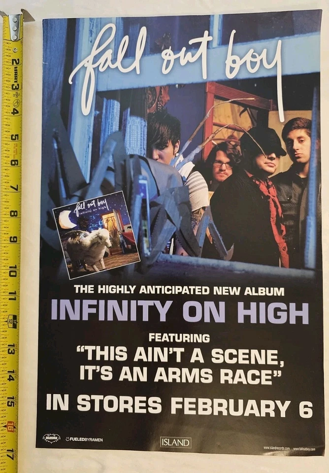 Fall Out Boy Poster Infinity On High Promo Poster 11 X 17 - Image 1 of 1