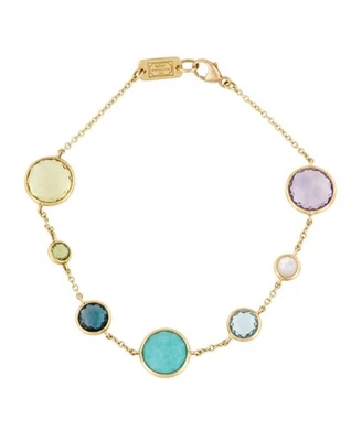 IPPOLITA 18K 750 黄金 7 石链式手链 — 第 1/4 张图片