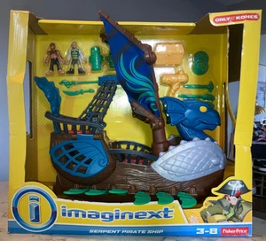 Fisher Price Imaginext Serpent Pirate Ship Complete Figure Projectile Playset - Picture 1 of 4