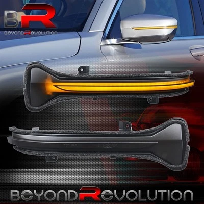 For 2016-2021 G30 G32 G12 Smoked Sequential LED Side Mirror Turn Signal Lights - Image 1 of 4