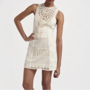 Nanette Lepore Latin Lover Lace Dress White Sz 6 - Picture 1 of 12