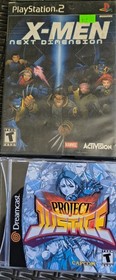 Fighting Game Bundle  X-Men Next Dimension And Project Justice (Dreamcast , PS2)