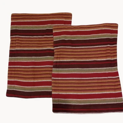 Fundas de almohada a rayas Pine Cone Hill Montana fundas 20"x26" 100 % algodón lazos Foto 1 de 4