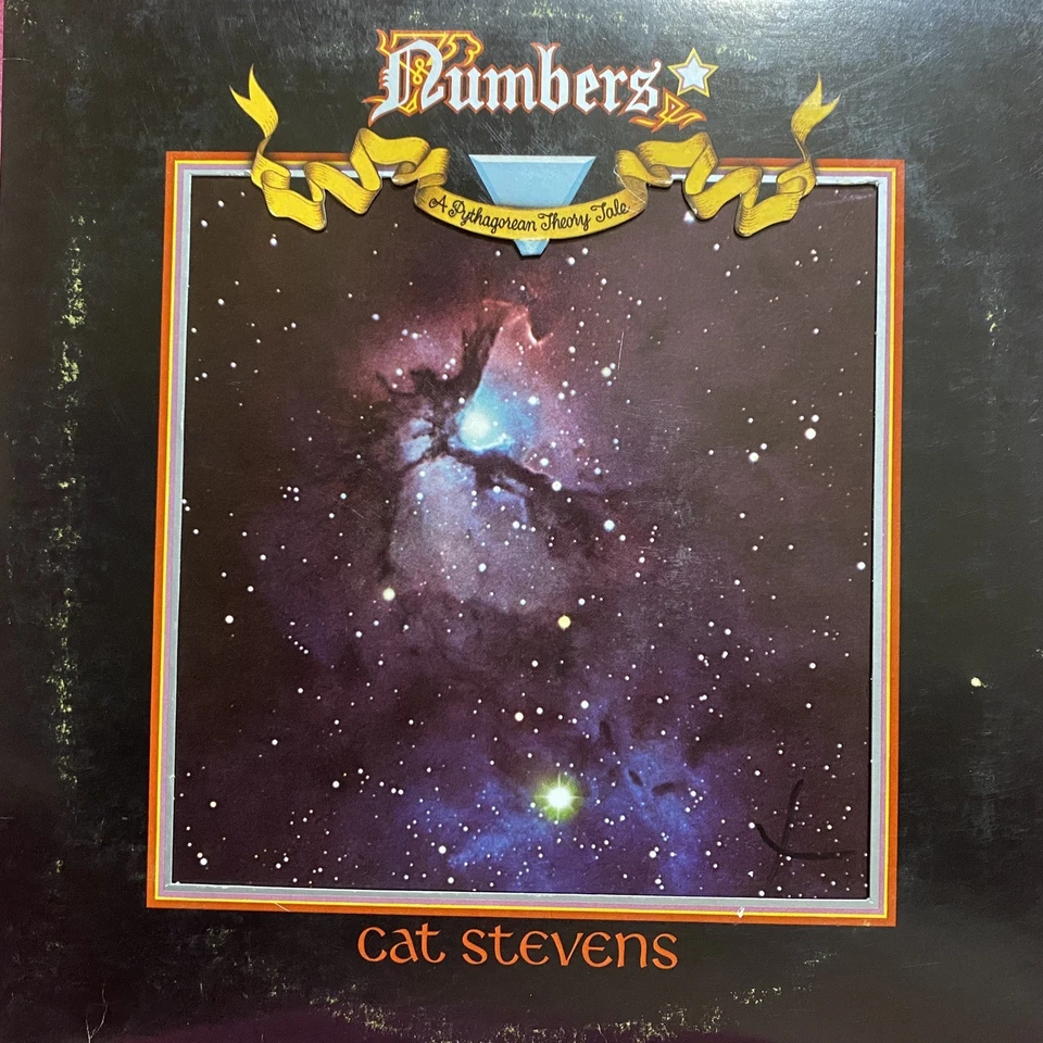 CAT STEVENS Numbers LP A&M SP 4847 rare original die-cut jacket and booklet  - Image 1 of 4