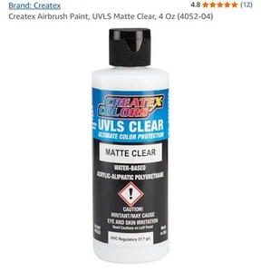 Createx 4052 Matte Ultra-Violet Light Stabilizer Clear $5 Ship - Bild 1 von 4